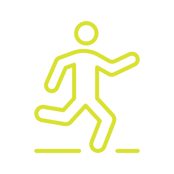 Icono de hombre corriendo