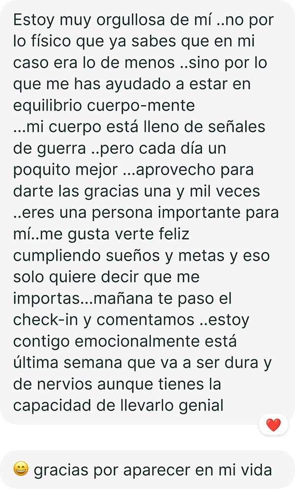 Mensaje de feedback