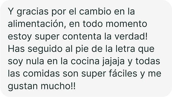 Mensaje de feedback